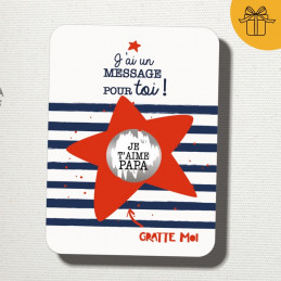 CARTE À GRATTER - MESSAGE...